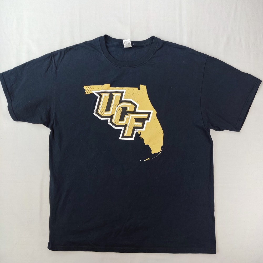 Unbranded T-Shirt Mens XL Black UCF Knights Florida Graphic Short Sleeve Tee